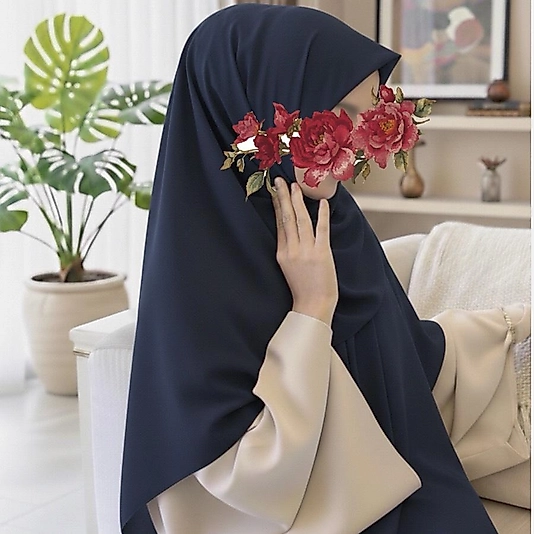 Modal Büyük Boy Eşarp-Lacivert