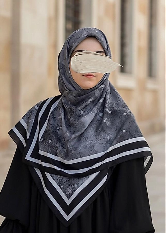 Minâ Desen Büyük Boy Pamuklu Soft Eşarp