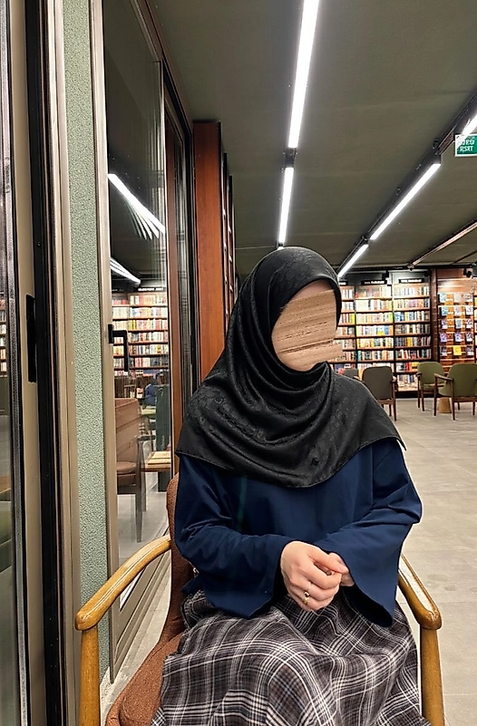 Pamuk Jakar Büyük Boy Eşarp Siyah