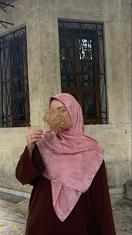 Premium Jakar Büyük B. Eşarp - Gül Pembe