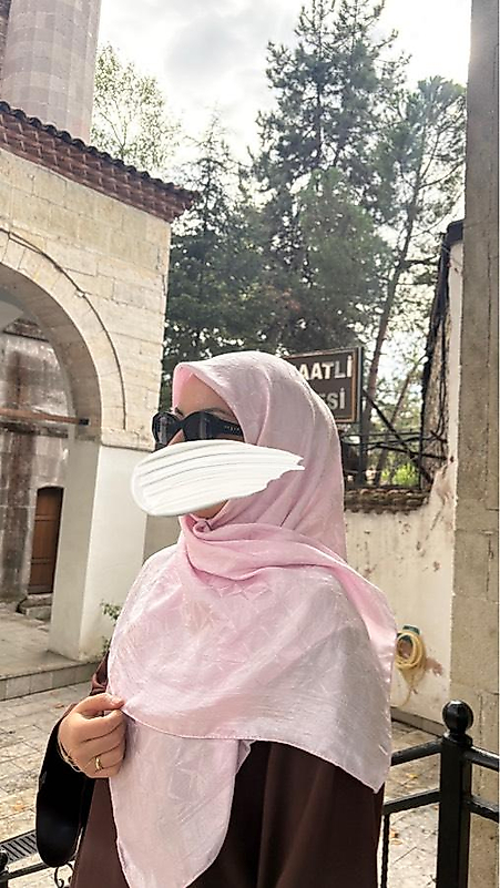 Premium Jakar Büyük B. Eşarp - Toz Pembe