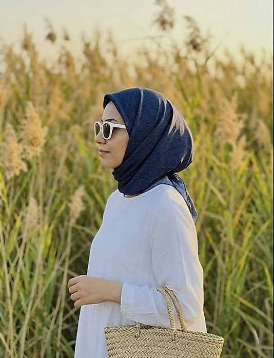Mihri Soft Eşarp - Lacivert