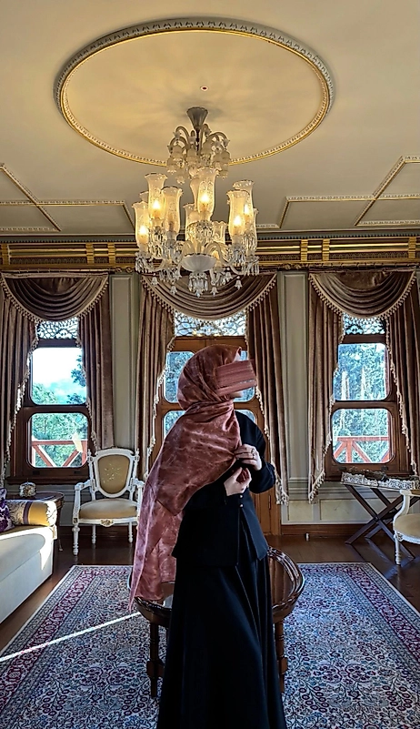 Color Desen Büyük Boy Koton Şal Gül