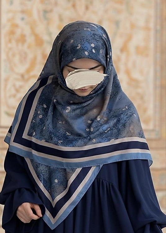 Minâ Desen Büyük Boy Pamuklu Soft Eşarp