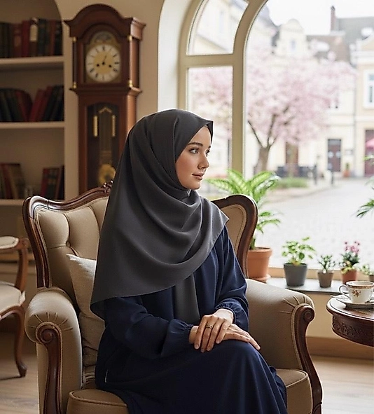 Modal Büyük Boy Eşarp-Antrasit