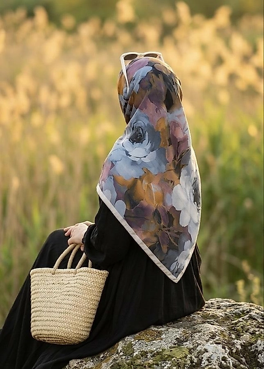 Meva Desen Büyük B. Soft Eşarp - Laci
