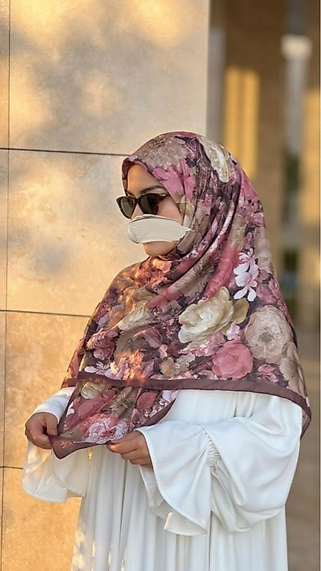 Gonca Desen Büyük B. Pamuklu Soft Eşarp - Gül Kurusu