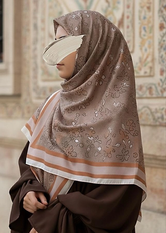 Minâ Desen Büyük Boy Pamuklu Soft Eşarp