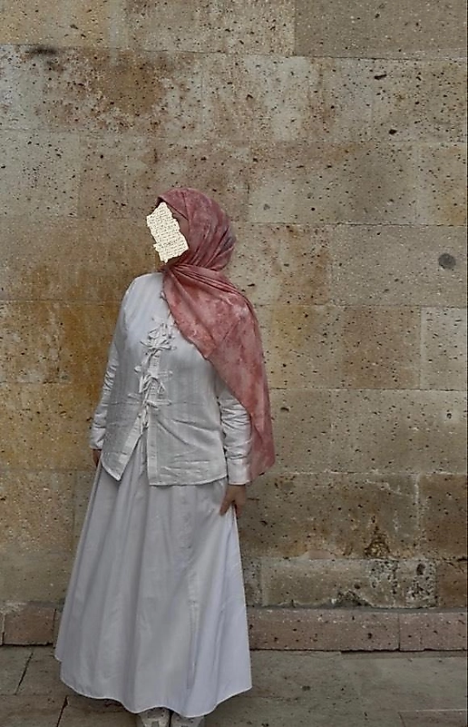 Color Desen Koton Şal-Somon