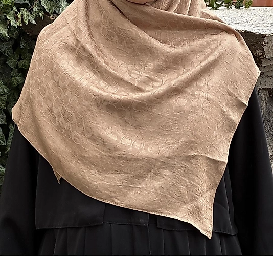 Pamuk Jakar Büyük Boy Eşarp Vizon