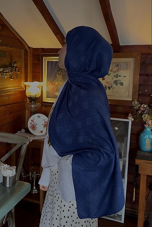 Pamuk Jakar B.B Şal-Lacivert