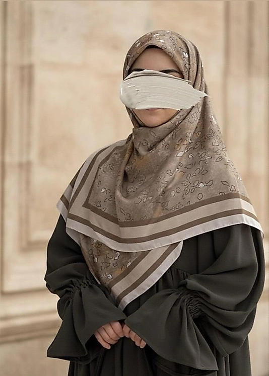 Minâ Desen Büyük Boy Soft Eşarp