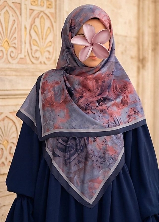 Âlâ Desen B.B. Eşarp-Morcivert